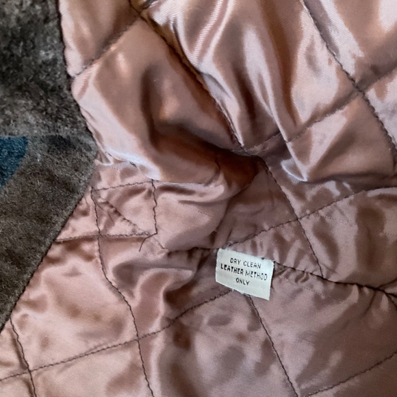 J.Crew Suede Brown Leather with Wool Lining Jacket Size Large - Picture 8 of 11